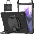 Pancerne Etui Obudowa z Paskiem i Uchwytem do Samsung Galaxy Tab S7 FE / Tab S7 Plus czarne