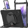 Pancerne Etui Obudowa z Paskiem i Uchwytem do Samsung Galaxy Tab S7 FE / Tab S7 Plus czarne