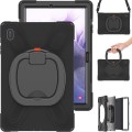 Pancerne Etui Obudowa z Paskiem i Uchwytem do Samsung Galaxy Tab S7 FE / Tab S7 Plus czarne