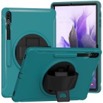 Mocne Etui Obudowa z Uchwytem do Samsung Galaxy Tab S7 FE / Tab S7 Plus zielone