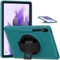Mocne Etui Obudowa z Uchwytem do Samsung Galaxy Tab S7 FE / Tab S7 Plus zielone