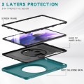 Mocne Etui Obudowa z Uchwytem do Samsung Galaxy Tab S7 FE / Tab S7 Plus zielone