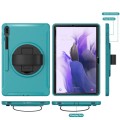 Mocne Etui Obudowa z Uchwytem do Samsung Galaxy Tab S7 FE / Tab S7 Plus zielone