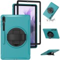 Mocne Etui Obudowa z Uchwytem do Samsung Galaxy Tab S7 FE / Tab S7 Plus zielone