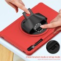 Mocne Etui Obudowa z Uchwytem do Samsung Galaxy Tab S7 FE / Tab S7 Plus czerwone
