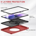 Mocne Etui Obudowa z Uchwytem do Samsung Galaxy Tab S7 FE / Tab S7 Plus czerwone