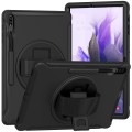 Mocne Etui Obudowa z Uchwytem do Samsung Galaxy Tab S7 FE / Tab S7 Plus czarne