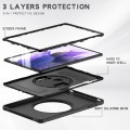 Mocne Etui Obudowa z Uchwytem do Samsung Galaxy Tab S7 FE / Tab S7 Plus czarne