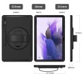 Mocne Etui Obudowa z Uchwytem do Samsung Galaxy Tab S7 FE / Tab S7 Plus czarne