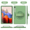 Mocne Etui Obudowa z Uchwytem do Samsung Galaxy Tab S7 FE / Tab S7 Plus zielone