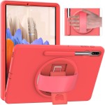 Mocne Etui Obudowa z Uchwytem do Samsung Galaxy Tab S7 FE / Tab S7 Plus różowe