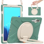 Mocne Etui Obudowa z Paskiem i Uchwytem do Samsung Galaxy Tab S8+ zielone