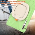 Mocne Etui Obudowa z Paskiem i Uchwytem do Samsung Galaxy Tab S8+ zielone jasne