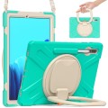 Mocne Etui Obudowa z Paskiem i Uchwytem do Samsung Galaxy Tab S8+ zielone miętowe