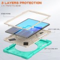 Mocne Etui Obudowa z Paskiem i Uchwytem do Samsung Galaxy Tab S8+ zielone miętowe
