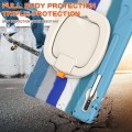 Mocne Etui Obudowa z Paskiem i Uchwytem do Samsung Galaxy Tab S8+ kolorowe/niebieskie