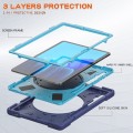 Mocne Etui Obudowa z Paskiem i Uchwytem do Samsung Galaxy Tab S8+ granatowo-niebieskie