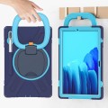 Mocne Etui Obudowa z Paskiem i Uchwytem do Samsung Galaxy Tab S8+ granatowo-niebieskie