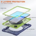 Mocne Etui Obudowa z Paskiem i Uchwytem do Samsung Galaxy Tab S8 Plus granatowo-zielone