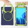 Mocne Etui Obudowa z Paskiem i Uchwytem do Samsung Galaxy Tab S8 Plus granatowo-zielone