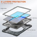 Mocne Etui Obudowa z Paskiem i Uchwytem do Samsung Galaxy Tab S8 Plus czarno-szare