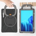 Mocne Etui Obudowa z Paskiem i Uchwytem do Samsung Galaxy Tab S8 Plus czarno-szare
