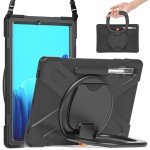 Mocne Etui Obudowa z Paskiem i Uchwytem do Samsung Galaxy Tab S8+ czarne