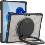 Mocne Pancerne Etui z Uchwytem do Microsoft Surface Pro 8 transparentne