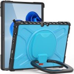 Mocne Pancerne Etui z Uchwytem do Microsoft Surface Pro 8 niebieskie
