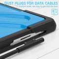 Mocne Pancerne Etui z Uchwytem do Microsoft Surface Pro 8 niebieskie