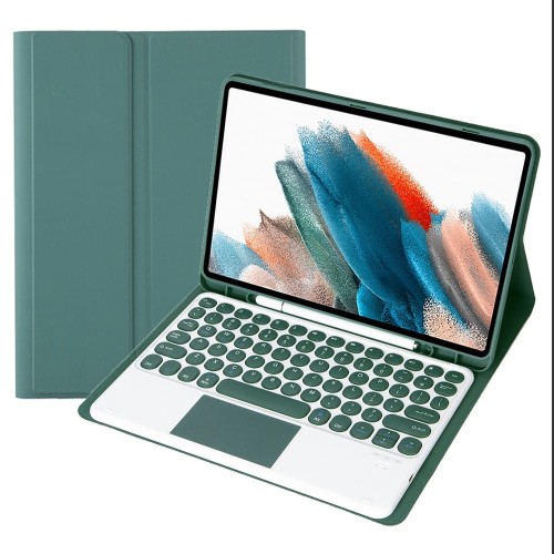 Zielone Etui Klawiatura TouchPad do Samsung Galaxy Tab A8 10.5 2021