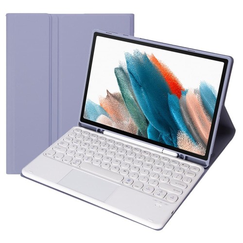 Fioletowe Etui Klawiatura TouchPad do Samsung Galaxy Tab A8 10.5 2021