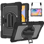 Shockproof Pancerne Etui z Paskiem do Samsung Galaxy Tab S6 Lite czarne 