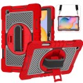 Shockproof Pancerne Etui z Paskiem do Samsung Galaxy Tab S6 Lite czerwone