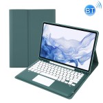 Etui Klawiatura TouchPad do Samsung Galaxy Tab S8+ zielone