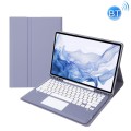 Etui Klawiatura TouchPad do Samsung Galaxy Tab S8+ fioletowe