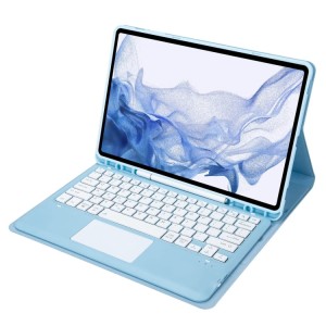 Etui Klawiatura TouchPad do Samsung Galaxy Tab S7 Plus / S7 FE niebieskie