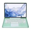 Etui Klawiatura TouchPad do Samsung Galaxy Tab S7 Plus / Tab S7 FE miętowe