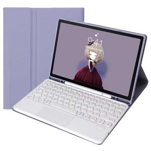 Fioletowe Etui Bezprzewodowa Klawiatura TouchPad Samsung Galaxy Tab S6 Lite