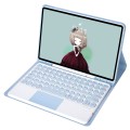 Niebieskie Etui Bezprzewodowa Klawiatura TouchPad Samsung Galaxy Tab S6 Lite