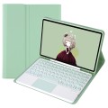Zielone Etui Bezprzewodowa Klawiatura TouchPad Samsung Galaxy Tab S6 Lite
