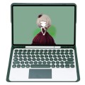 Zielone Etui Bezprzewodowa Klawiatura TouchPad Samsung Galaxy Tab S6 Lite