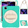 Shockproof Pancerne Etui z Uchwytem i Paskiem do iPad Pro 11 2021/2020/2018 zielone