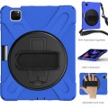 Shockproof Pancerne Etui z Uchwytem i Paskiem do iPad Pro 11 2021/2020/2018 niebieskie