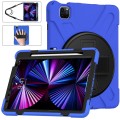 Shockproof Pancerne Etui z Uchwytem i Paskiem do iPad Pro 11 2021/2020/2018 niebieskie