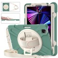 Shockproof Pancerne Etui z Uchwytem i Paskiem do iPad Pro 11 2021/2020/2018 szmaragdowe