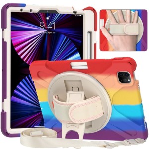 Shockproof  Pancerne Etui z Uchwytem i Paskiem do iPad Pro 11 2021/2020/2018  kolorowe