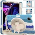 Shockproof Pancerne Etui z Uchwytem i Paskiem do iPad Pro 11 2021/2020/2018 kolorowe