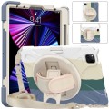 Shockproof Pancerne Etui z Uchwytem i Paskiem do iPad Pro 11 2021/2020/2018 kolorowe