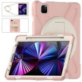 Shockproof Pancerne Etui z Uchwytem i Paskiem do iPad Pro 11 2021/2020/2018 różowe